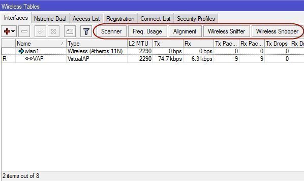 Mikrotik Wireless Tools