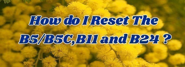 How do I Reset The Mimosa B5/B5C,B11 and B24 ?