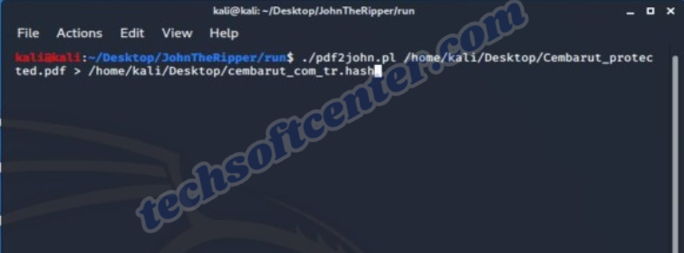 How to crack PDF with Brute Force using John Ripper on Kali Linux?