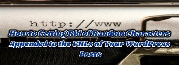 How to Getting Rid of Random Characters Appended to the URLs of Your WordPress Posts