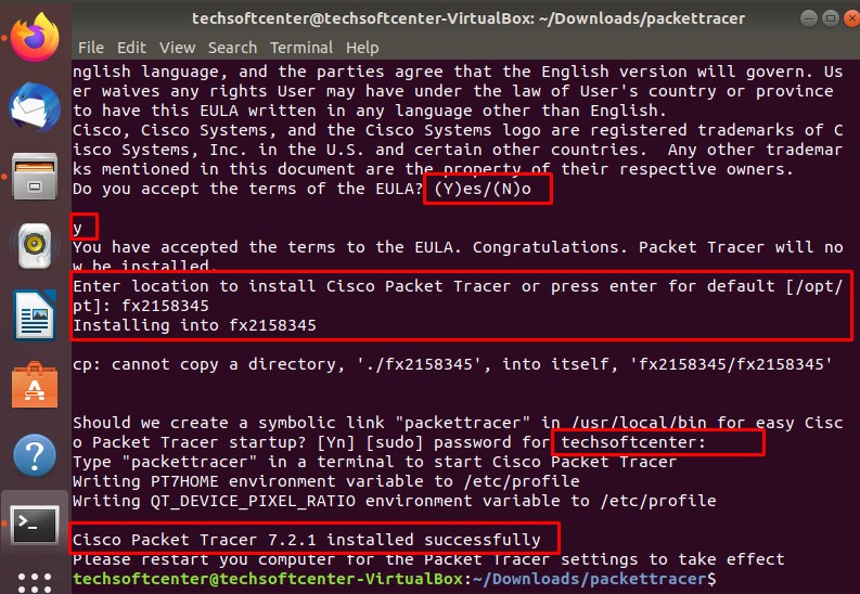 How to install Cisco Packet Tracer on ubunt?