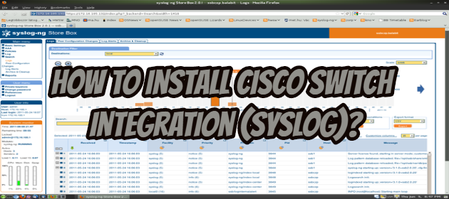 How to Install Cisco Switch Integration (Syslog)?