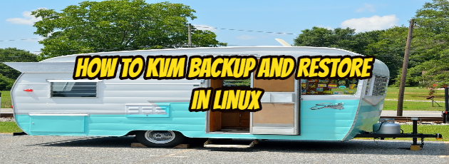 How to KVM Backup and Restore in Linux