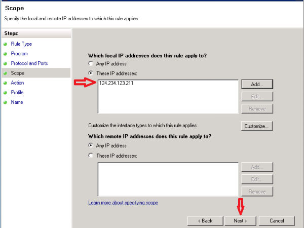 How to Prohibit IP Using Windows Firewall on Your Server?