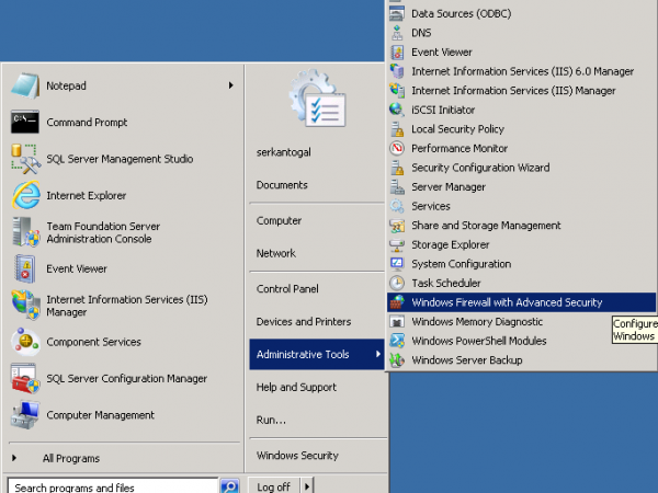 Windows Firewall Width Advanced Security