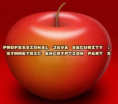Professional Java Security : Symmetric Encryption Part 3